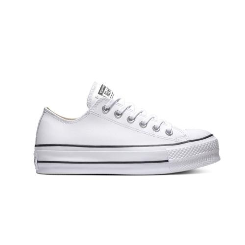 CONVERSE CHUCK TAYLOR ALL STAR LIFT CLEAM PLATAFORMA MUJER 561680C BLANCAS PIEL 1