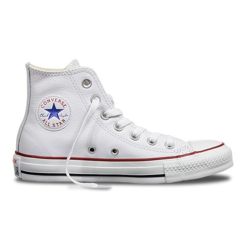 CONVERSE CHUCK TAYLOR ALL STAR  BOTA PIEL MUJER 132169C BLANCA 1