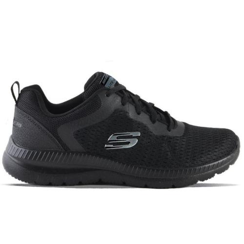 SKECHERS BOUNTIFUL MUJER  12607 BBK NEGRA 1