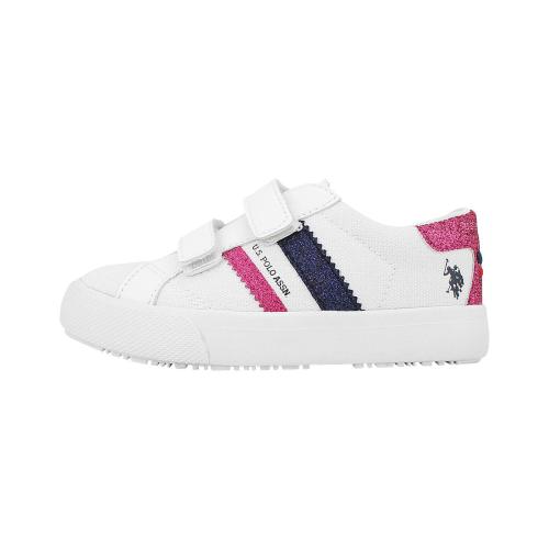 US POLO ASSIN MATRY155 GLITTER ZAPATILLA NIÑA BLANCA 1