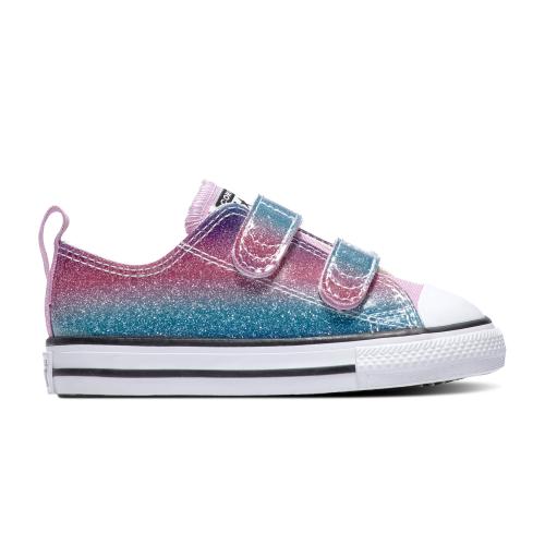 CONVERSE BEBE CHUCK TAYLOR ALL STAR GLITTER MORADA PURPURINA A00391C 1