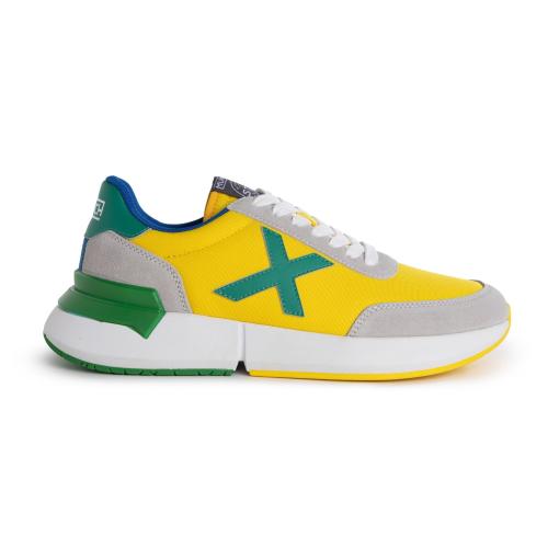 ZAPATILLA MUNICH VERSUS BRASIL 41 AMARILLA VERDE 1