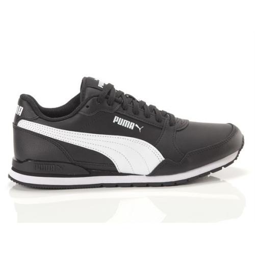 PUMA ST RUNNER v3 L PIEL HOMBRE 384855 06 NEGRA Y BLANCA 1