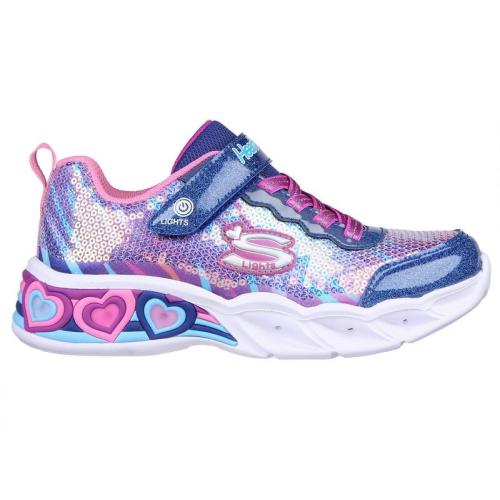 ZAPATILLAS SKECHERS SWEETHEART LUCES NIÑA 302313LNVMT AZUL 1