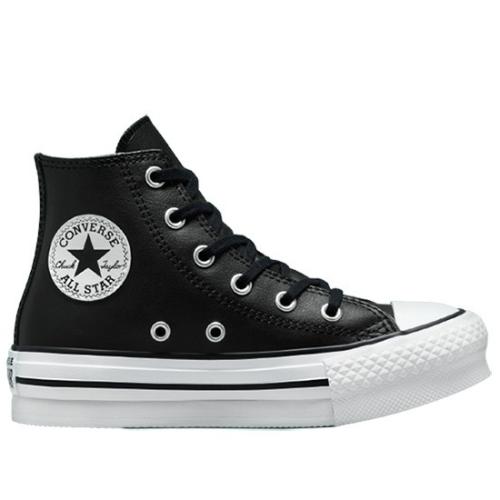 CONVERSE BOTA PLATAFORMA NIÑA ALL STAR A01015C NEGRAS PIEL 1