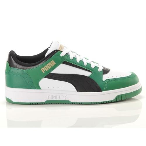 PUMA REBOUND JOY LOW PIEL HOMBRE 380747 26 VERDE Y BLANCA 1