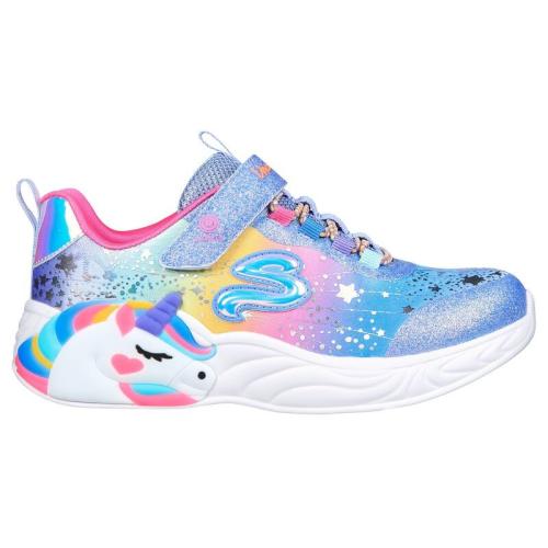 ZAPATILLAS SKECHERS UNICORN DREAMS CON LUCES NIÑA 302311 L/BLMT AZUL 1