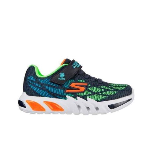 SKECHERS NIÑO AZUL Y VERDE FLUOR 400137LNVMT 1