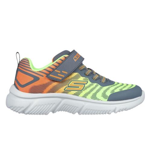 ZAPATILLAS SKECHERS GO RUN 650 TIGRUX NIÑO 405037L/LMCC VERDE Y NARANJA 1