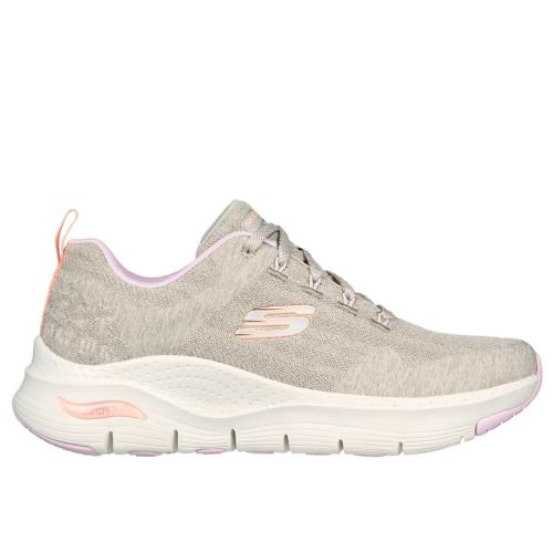 SKECHERS MUJER ARCH FIT COMFY WAVE 149414/TPMT MARRÓN CLARITO 1