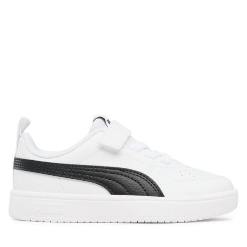 ZAPATILLA PUMA RICKIE AC NIÑO 385836 03 BLANCA Y NEGRO 1