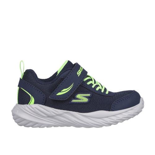 ZAPATILLA SKECHERS BEBE AZUL  VERDE 407308N NVLM 1