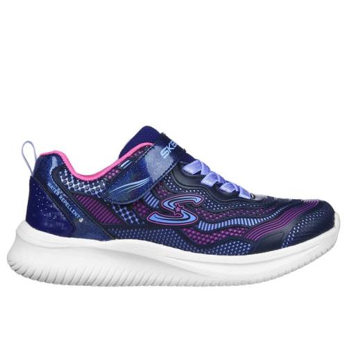 ZAPATILLA SKECHERS NIÑA JUMPSTERS 302433L/NVHP AZUL Y MORADA 1