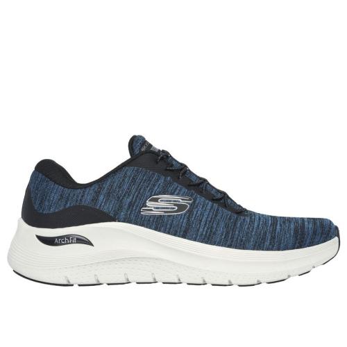 SKECHERS HOMBRE ARCH FIT 2.0 UPPERHAND 232709/TLBK NEGRA Y AZUL 1