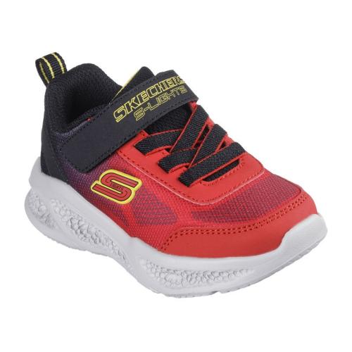 ZAPATILLA BEBE SKECHERS 401495N RDBK ROJA  LUCES 1