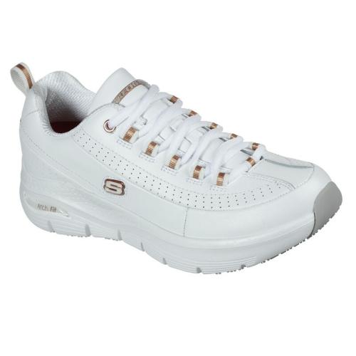 SKECHERS MUJER ARCH FIT SR-TRICKELL II 108053EC/WHTL BLANCA PIEL 1