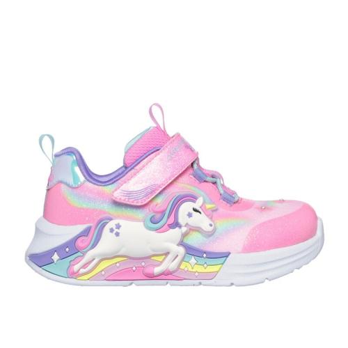 ZAPATILLA BEBE SKECHERS S-LIGHTS UNICORN CHASER 302298N PKMT 1