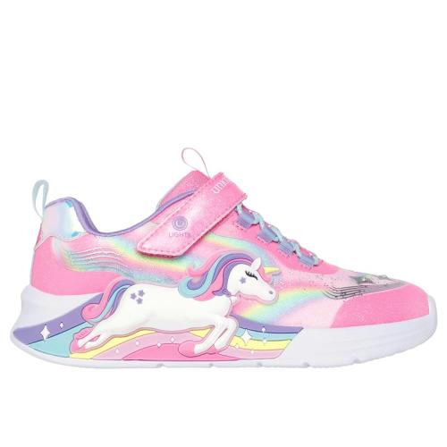 ZAPATILLA NIÑA SKECHERS S-LIGHTS UNICORN CHASER 302298L PKMT 1